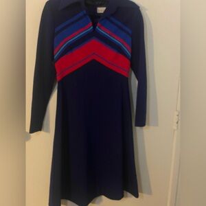 Vintage Shannon Rodgers 1970’s Long Sleeve Dress